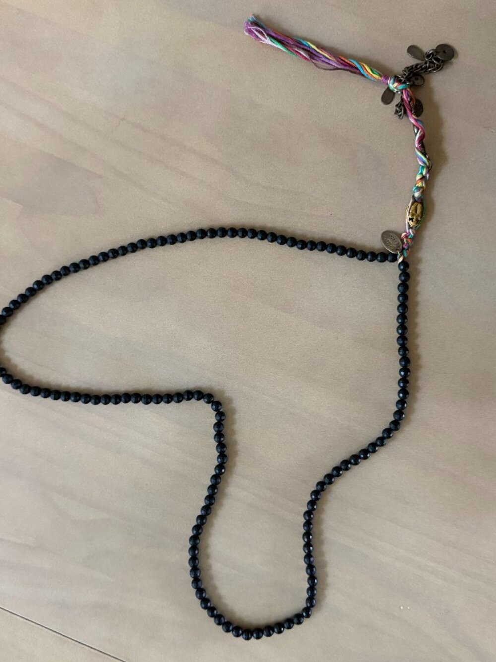Chan Luu 32" (16" each side) Black Onyx Beaded Necklace